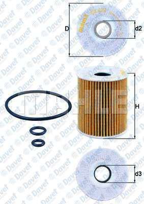 MAHLE OX422D Yag Filtresi Vw Polo 1.2tdi 09- Seat Ibiza Iv 1.2tdi 10-15 Skoda Fabia Ii Roomster 10-15